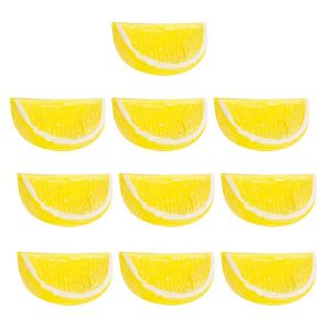 SKJK Model Scrapbook Photography Props Fake Lemon Block Fake Fruit Party Decoration Kitchen Decor Artificial Lemon Slice Fake Limes Chips Simulation Fruit