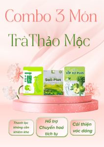 Combo 3 món sờn lỳ plus - vip x2 plus - trà sali plus - combo giảm cân 30 ngày