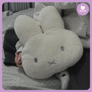 Cute Miffy Plush Warm Hand Pillow Cartoon Rabbit Stuffed Toy Soft Cushion Birthday Gift Kawaii Plushie Miffy Rabbit Doll