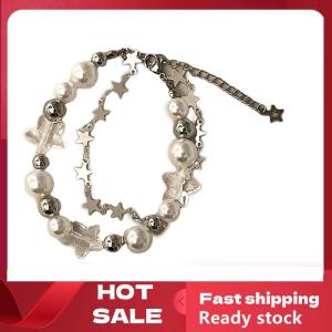 🚚【Local Express Delivery】🚚 Harajuku Star Bracelet Girl Pentagram Pearl Beaded Bangle For Women Vintage Aesthetic Charm Bracelet Accessories Jewelry Gift