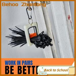 Behoo Square Cable Tie Organizer Fluorescent Portable Storage Cable Tie Holder Stable Fluorescent Organizer