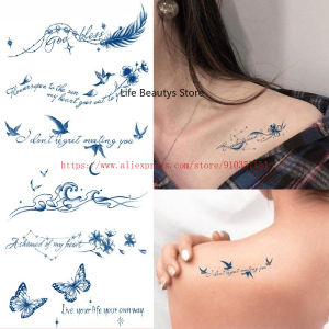 Wholesales Small Juice Ink Temporary Tattoo Lasting 15 day Snake Arrow Feather Rose Body Art Sticker Man Tatoo Arm Women h260602