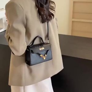 【Monica】Womens Fashion Sling Bags Korean Casual Commuting Shoulder Bag Leather Crossbody Bag