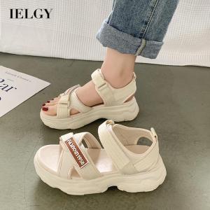 IELGY Sandals womens 2023 hot style all-match Velcro platform womens shoes