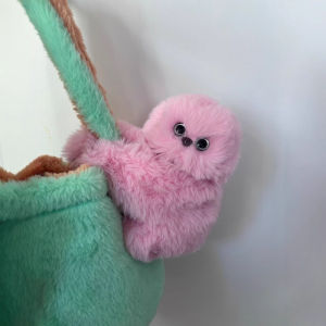 Smart Owl Pet Plush Toy Interactive Companion Stuffed Animal Cute Hanging Ornament Bag Charm Bracelet Accessory