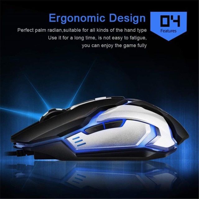 HOT VAPOM iMICE V6 E-Sports Gaming Mouse 3200 Dpi USB Wired Optical LED ...