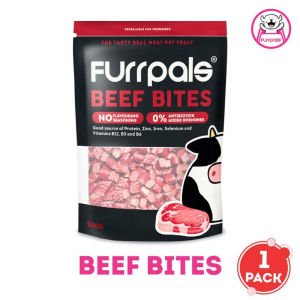 500g Furrpals Beef Bites Dog Dogs Dry Food All Stages Adult Puppy Real Meat Pet Treat Snacks