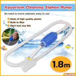Nurm Aquarium Cleaning Siphon Pump Water Changer Gravel Cleaner Fish Tank Easy Dirt Remover Tools