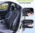 Lumbar Support Pillow for Car - Back Support for Medium to Large Vehicles - Soft Memory Foam Car Seat Cushion for Back Pain Relief - Dual Adjustable Straps Securely Fixed Car Lumbar Support -Black. 