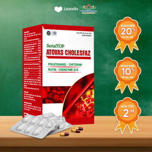 Viên Uống ATOVAS CholesfaZ Hỗ Trợ Giảm Cân Giảm Mỡ Máu Xơ Vữa Động Mạch - Hộp 60 Viên