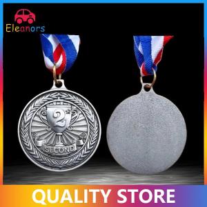 [Eleanor] 1Pcs 5cm Competition Prize Medals With Neck Ribbon Bronze Medal Metal Winner Medals For Talent Show Party Race
