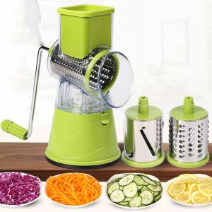 PENGIRIS SAYURAN BUAH DAN BUMBU / PERLENGKAPAN DAPUR / ALAT PENGGILING MANUAL (MULTI SHREDER) HIJAU