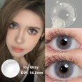 Magister colored contact lens with solution 1 pair  14-14.5MM  Korean eye contact lenses buy 1 get 2 gifts（ Solution 120ml+Contact lens case）. 