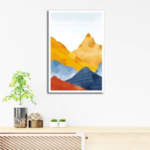 HIASAN DINDING (20X30CM) ABSTRAK RUANG TAMU  WALL DECOR PAJANGAN DINDING POSTER KAYU