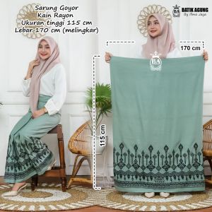Sarung Batik Rayon/Goyor Remaja | Seragam SOFT PAGAR ALAM 3 | Sarung Santri | Terbaru
