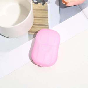 Outdoor Travel Soap Paper 20Pcs/Box Washing Hand Anti Virus Mini Boxed Soap Tablets Camping Make Foaming Washing Hands Soap 一次性香皂