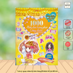 Sách - Công chúa vương quốc hoa - 1000 hình dán trang phục công chúa - Công chúa hoa hướng dương