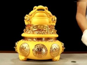 ✅23/30cm【Golden Toad Cornucopia 】Feng Shui Fortune Decoration【金蟾聚宝盆】招财聚财三脚蟾蜍风水装饰摆设