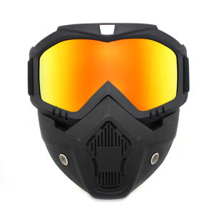 หน้ากากหมวกกันน็อค แว่นตาปั่นจักรยาน กันลม แว่นตาขับรถ Motorcycle goggles หน้ากากนิรภัย กันแสงแดด