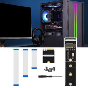 คีย์ M.2สำหรับอะแดปเตอร์ + E พร้อมสายเคเบิลยืดหยุ่น FPC สำหรับ NVMe 2230 2242 2260 2280แผ่นแข็งและการ์ดไร้สาย