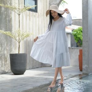 MALIKA TUNIK KATUN RAYON PREMIUM POLOS MODEL REMPEL SUSUN ATASAN BAJU WANITA MODEL TERBARU TUNIK JUMBO BUSUI RESLETING DEPAN