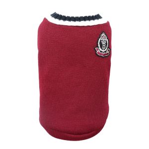 College Style Cat Dog Sweater Winter Warm Dog Clothes for Small Medium Dogs Puppy Cat Vest Chihuahua French Bulldog Coat