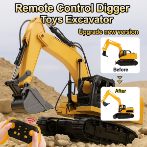 Large alloy oversized remote control engineering excavator car
