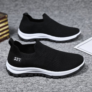 Slip On Shoes For Men Korean Trendy Casual Breathable Fashion Black Sneakers For Male Walking Shoes