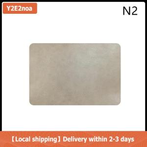【Local shipping】 1pcs ánh sáng sang trọng rắn da placemat Cà Phê Nâu PU bảng Mat không thấm nước oilproof cách nhiệt tấm Bát Pad Bảng trang trí nội thất