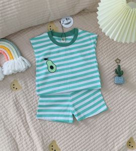 [Hoàn Tiền 6%] Lyvyshop - Bộ quần áo sát nách siêu dễ thương cho bé trai bé gái từ 08-26kg (giá 01 bộ)