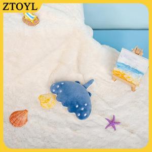 ZTOYL  1PC phim hoạt hình động vật biển ma quỷ tia Búp bê đồ chơi sang trọng trang trí Thú nhồi bông Manta Ray sang trọng Keychain Mặt dây chuyền trẻ em cô gái Quà Tặng