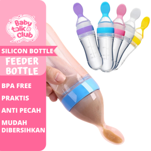 Botol Dot Silicone Sendok Makan Bayi Silikon BPAFREE Baby Feeding Bottle