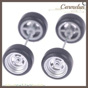 [Carmelun] 1 64 Wheels For Hotwheels with Rubber Tire Model Model Car Modified Parts Toys Power RefitCar model