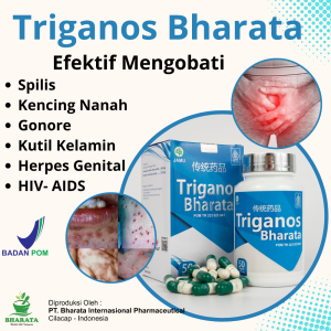 Obat Sipilis Kencing Nanah Gonore Triganos Bharata 100% Original - Obat ISK Infeksi Saluran Kemih