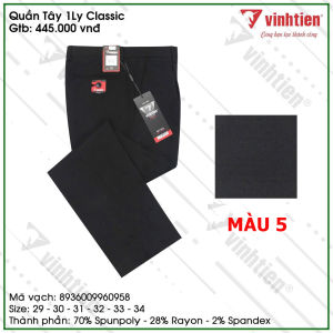 Quần Tây Nam 1ly Ống Suông Trung Niên Vĩnh Tiến 445 Nhiều Mẫu
