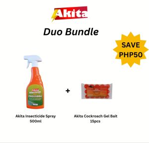 Akita Insecticide Spray 500ml and Cockroach Gel Bait 15pcs