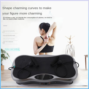 【1 Year Warranty】 Ultra-thin Genuine Fat Rejection Slimming Machine Exercise vibration plate body slimming machine for rejection of fat muscle stimulator equipment Electric Lazy Lose Weight Shake