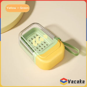 Vacaka Soap Box For Travel Outdoor Portable Soap Box Dish Organizer Colorful Dopamine Style 1Pc