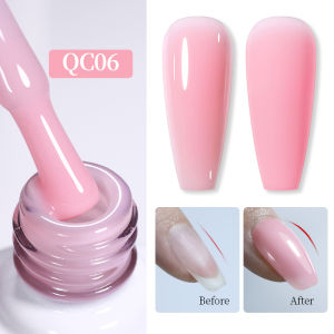 BORN PRETTY 7/10ml Nude Pink Nail Extension Gel Self leveling Quick Extension Nail Tips UV Gel Nail Art Gel Bulider Nail Art Polish