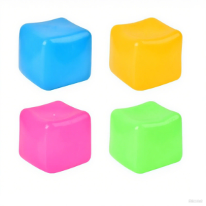Stress Cube Soft Glow-in-the-Dark Stress Ball for Adults Stress Relief Baubles to Make You Most Relaxed and Calm Ice Cube Square