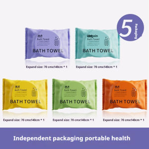 70x140cm (10pcs) Travel Must-Have! Fast Dry Compressed Towel Pack - Compact & Portable for Gym/Beach