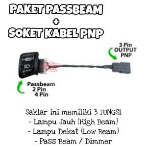 Saklar Pass Beam Honda BEAM 3 MODE HONDA BEAT FI VARIO 125 BOHLAM OLD LAMA