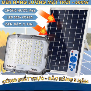 Đèn LED Năng Lượng Mặt Trời Mắt Ngọc Kim Cương 600W -Siêu Sáng-Chống thấm nước tốt-chiếu sáng 3 Mặt Đèn-SÁNG 10-12 TIẾNG