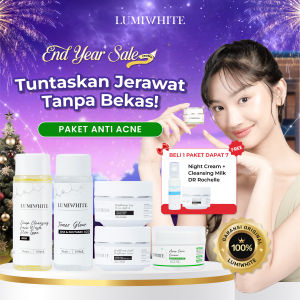 (SPECIAL) LUMIWHITE Paket Acne Care Lengkap(FREE 1 NIGHTCREAM+CLEANSINGMILK DR ROCHELLE)