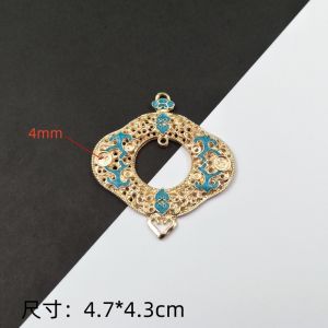 Phiến đúc tráng men sơn xanh nhiều mẫu nguyên liệu làm trang sức cổ trang nguyên liệu DIY