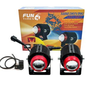 Motorcycle Mini Driving Light Hi/Low Auxiliary Light Universal Waterproof Spotlight MDL with ballast