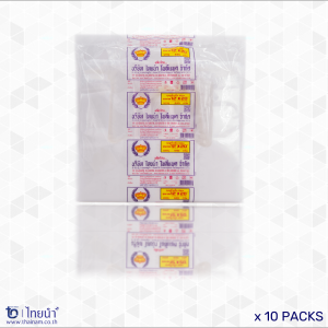 ถุงหิ้ว ถุงหูหิ้ว ตรามงกุฎ เนื้อHD 100% (10 แพค)