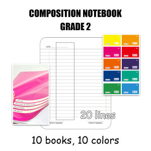 10Colors/Set k12 writing notebook grade 1 2 3 Film Cover 6.5"x8.5" 80LVS Waterproof Composition Notebook aesthetic giveaways for kids School Supplies