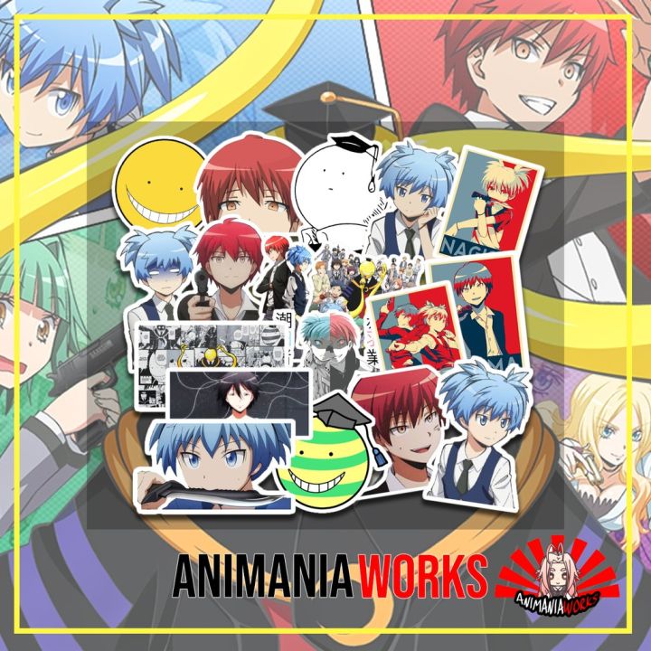 Anime Stickers Assassination Classroom Anime Sticker Laminated Vinyl Waterproof Stickers 