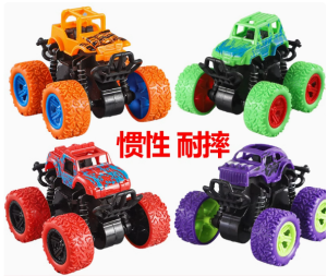 Childrens inertia toy car four-wheel drive off-road vehicle fall-resistant model car 3-4-6 years old